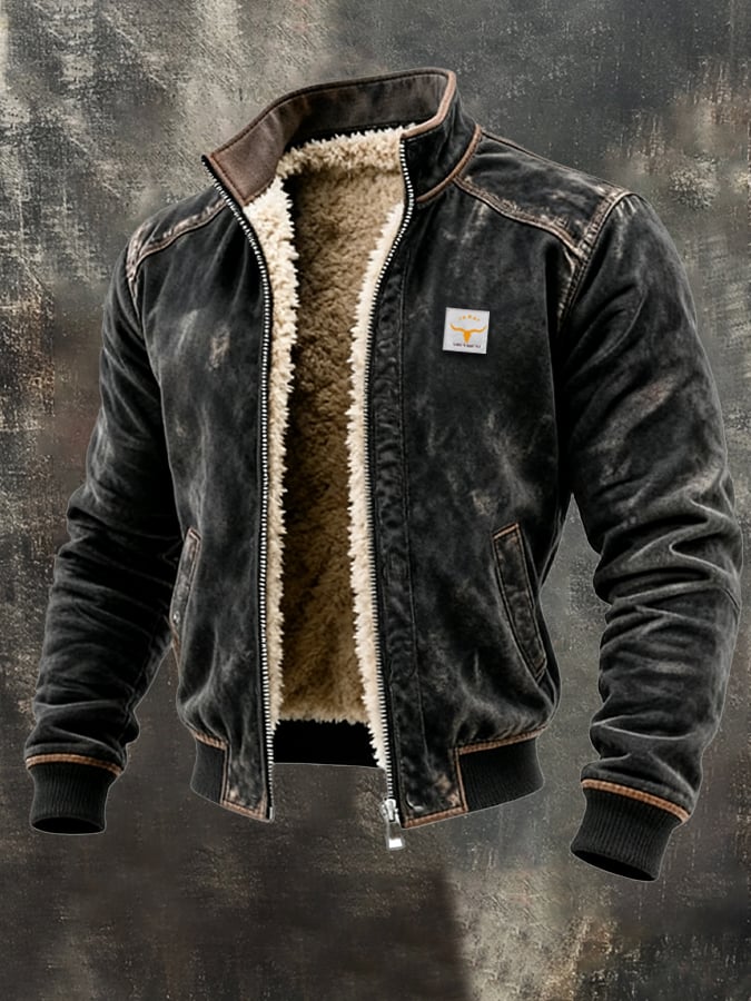 ANDRES | Chaqueta Vintage Con Forro De Sherpa