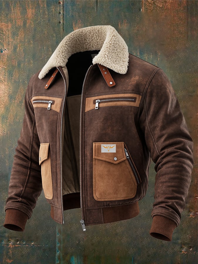 MIGUEL | Chaqueta Bomber Con Cuello De Sherpa