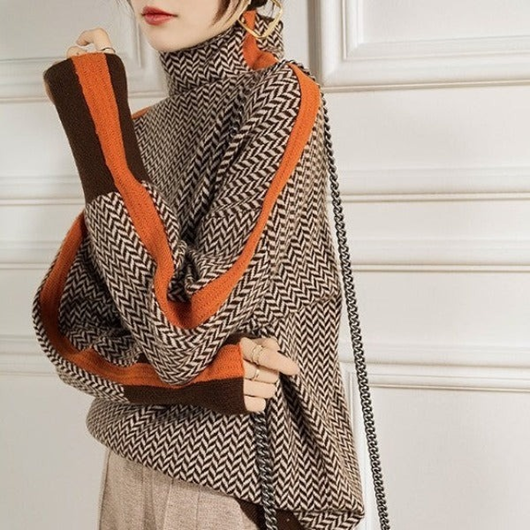 VALENTINA | Suéter De Cuello Alto Elegante Y Moderno